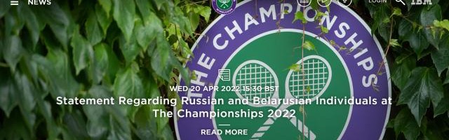 咪咕体育-温网官网发声明：禁止俄和白俄选手参加2022年赛事